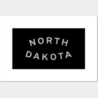 North Dakota Typography Posters and Art